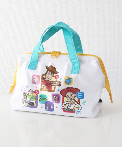 Disney(ディズニー)の「〈DISNEY/ディズニー〉トイストーリー5 がま口型ランチバッグM KGA1(エコバッグ/サブバッグ・レディース・ホワイト・ONE SIZE)」の1枚目の写真