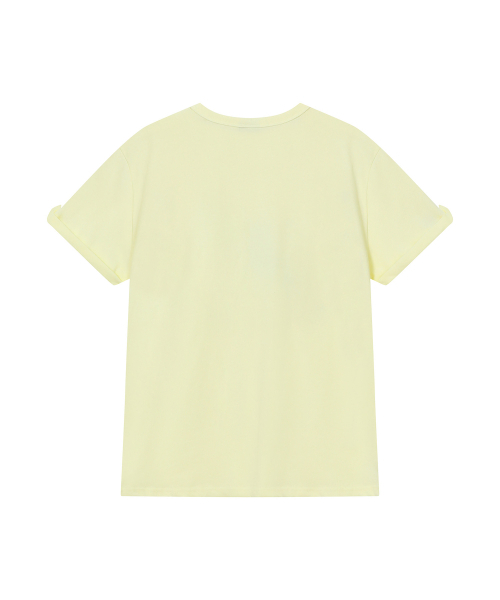 BAUF（バウフ）の「ロールアップメロディオーバーサイズTシャツ[レモン]（Tシャツ/カットソー・レディース・その他・FREE）」の3枚目の写真