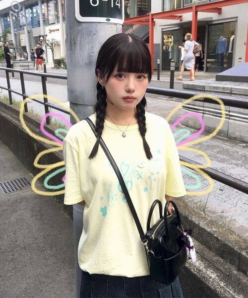 BAUF（バウフ）の「ロールアップメロディオーバーサイズTシャツ[レモン]（Tシャツ/カットソー・レディース・その他・FREE）」の14枚目の写真