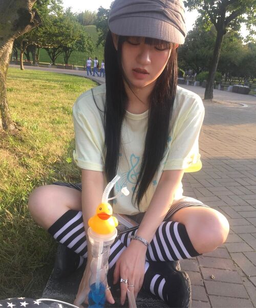 BAUF（バウフ）の「ロールアップメロディオーバーサイズTシャツ[レモン]（Tシャツ/カットソー・レディース・その他・FREE）」の15枚目の写真