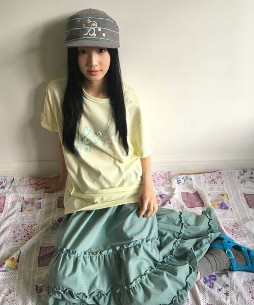 BAUF（バウフ）の「ロールアップメロディオーバーサイズTシャツ[レモン]（Tシャツ/カットソー・レディース・その他・FREE）」の21枚目の写真