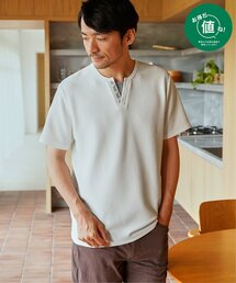 ikka | 【お得だ値】冷感フェイクヘンリーネックTシャツ(Tシャツ/カットソー)