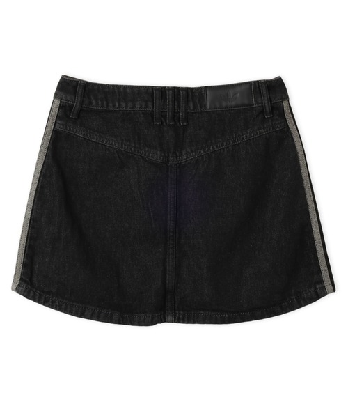 adidas(アディダス)の「adidas 3 STRIPES MINI SKIRT DENIM / アディダス 3 ストライプス ミニスカート デニム(デニムスカート・レディース・ブラック・L/M/S)」の8枚目の写真