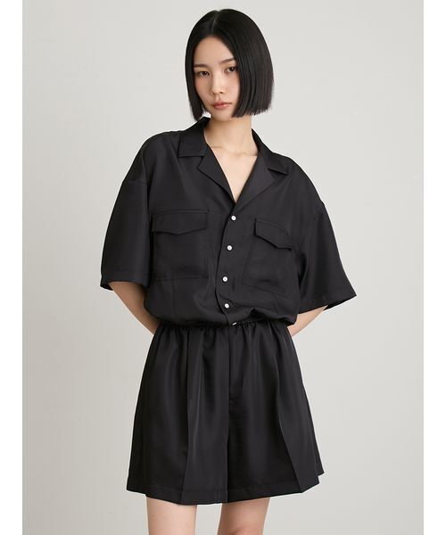 MIESROHE(ミースロエ)の「リラックスオールインワン(つなぎ/オールインワン・レディース・ブラック/イエロー・0/1)」の7枚目の写真