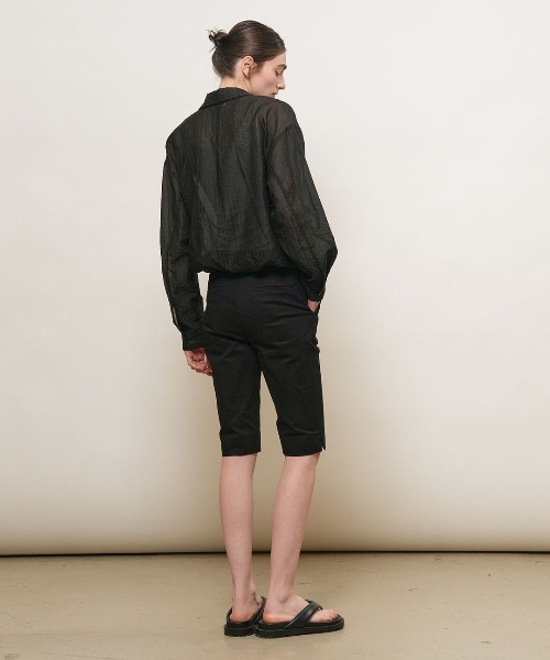 GENERAL IDEA(ジェネラルアイデア)の「【GENERAL IDEA】シアーレイヤードブルゾンシャツ / SHEER LAYERED BLOUSON SHIRT(シャツ/ブラウス・レディース・クリーム/ブラウン/ブラック・S/L/M)」の8枚目の写真