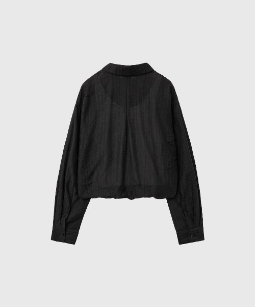 GENERAL IDEA(ジェネラルアイデア)の「【GENERAL IDEA】シアーレイヤードブルゾンシャツ / SHEER LAYERED BLOUSON SHIRT(シャツ/ブラウス・レディース・クリーム/ブラウン/ブラック・S/L/M)」の10枚目の写真