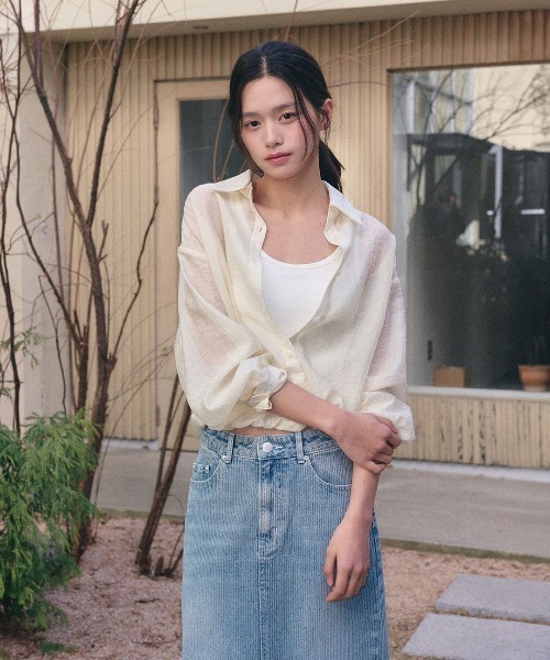 GENERAL IDEA(ジェネラルアイデア)の「【GENERAL IDEA】シアーレイヤードブルゾンシャツ / SHEER LAYERED BLOUSON SHIRT(シャツ/ブラウス・レディース・クリーム/ブラウン/ブラック・S/L/M)」の20枚目の写真