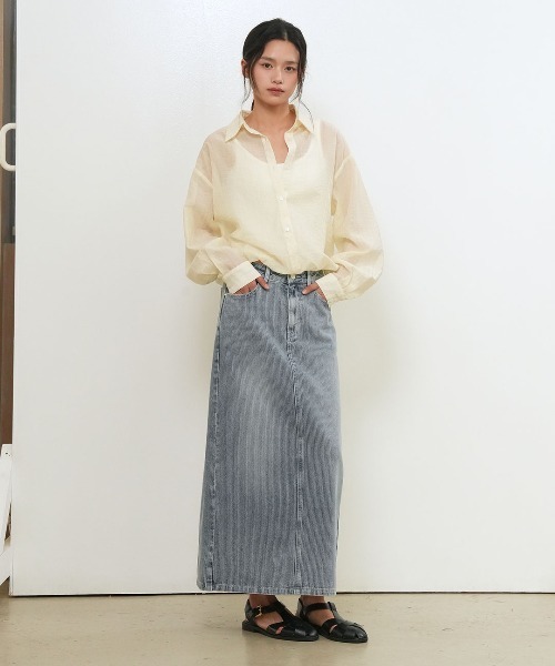 GENERAL IDEA(ジェネラルアイデア)の「【GENERAL IDEA】シアーレイヤードブルゾンシャツ / SHEER LAYERED BLOUSON SHIRT(シャツ/ブラウス・レディース・クリーム/ブラウン/ブラック・S/L/M)」の21枚目の写真