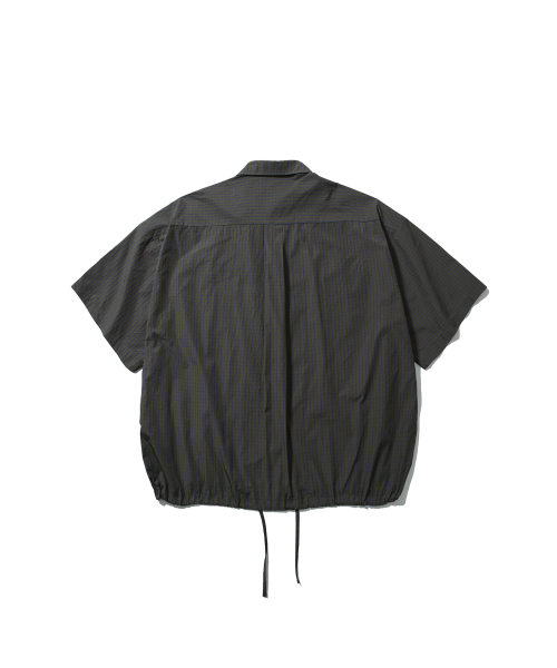 ANGLAN(アングラン)の「Check Zip-Up Half Shirt - Green(シャツ/ブラウス・メンズ・その他・1/2)」の8枚目の写真