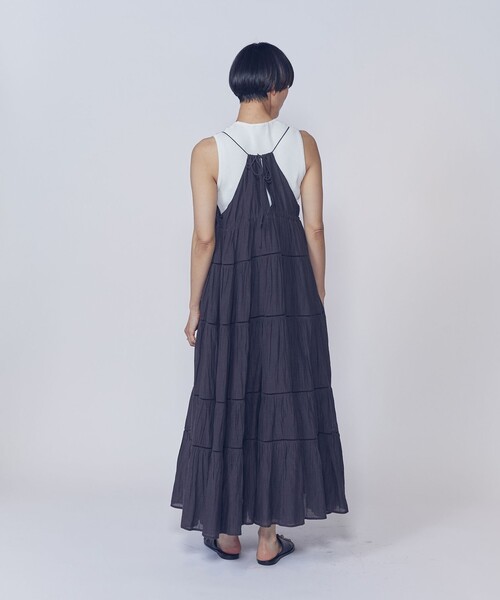 normment(ノーメント)の「【WEB限定】<normment(ノーメント)>ティアードドレス(ワンピース・レディース・ブラウン系その他5/ブラック系その他3・FREE)」の4枚目の写真