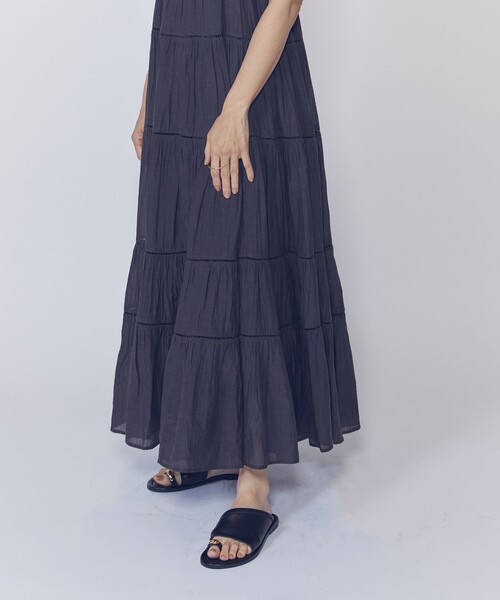 normment(ノーメント)の「【WEB限定】<normment(ノーメント)>ティアードドレス(ワンピース・レディース・ブラウン系その他5/ブラック系その他3・FREE)」の6枚目の写真