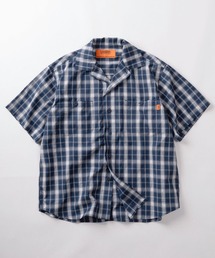 UNIVERSAL OVERALL | 【92】【UNIVERSAL OVERALL/ユニバーサルオーバーオール】ピスネーム チェック オープンカラーシャツ/ワークシャツ/アメカジ(シャツ/ブラウス)