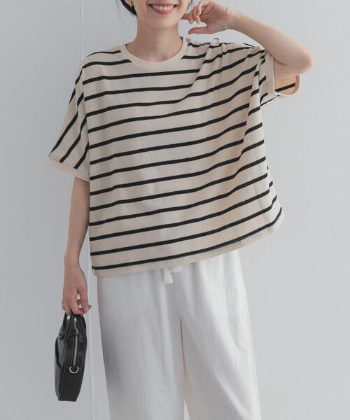 URBAN RESEARCH DOORS(アーバンリサーチドアーズ)の「ブークレボーダープルオーバー(Tシャツ/カットソー・レディース・ホワイト系その他/ブルー系その他/ブルー・FREE)」の5枚目の写真