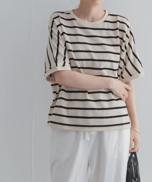 URBAN RESEARCH DOORS(アーバンリサーチドアーズ)の「ブークレボーダープルオーバー(Tシャツ/カットソー・レディース・ホワイト系その他/ブルー系その他/ブルー・FREE)」の6枚目の写真