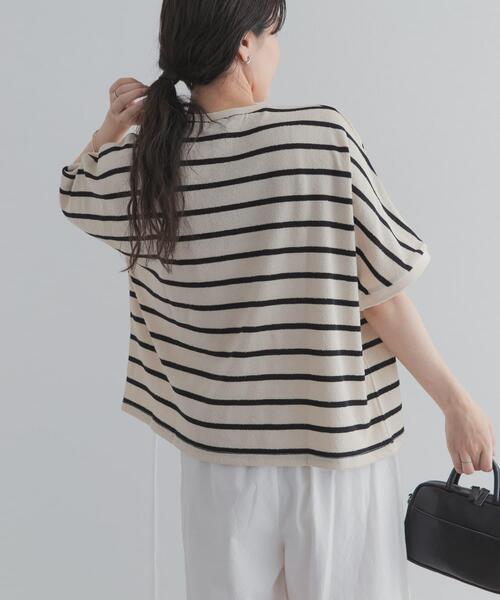 URBAN RESEARCH DOORS(アーバンリサーチドアーズ)の「ブークレボーダープルオーバー(Tシャツ/カットソー・レディース・ホワイト系その他/ブルー系その他/ブルー・FREE)」の9枚目の写真