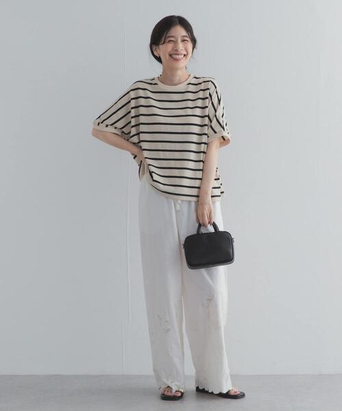 URBAN RESEARCH DOORS(アーバンリサーチドアーズ)の「ブークレボーダープルオーバー(Tシャツ/カットソー・レディース・ホワイト系その他/ブルー系その他/ブルー・FREE)」の10枚目の写真