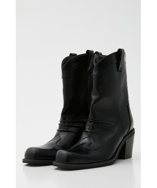 SLY(スライ)の「COVERED WESTERN BOOTS カバードウエスタンブーツ(ブーツ・レディース・ブラック/ホワイト・SMALL/MEDIUM/LARGE)」の14枚目の写真