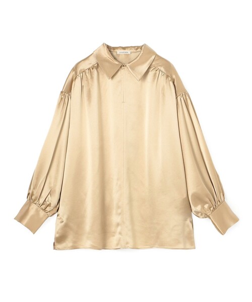 BY MALENE BIRGER(バイマレーネビルガー)の「BY MALENE BIRGER LEONORA SATIN ブラウス(シャツ/ブラウス・レディース・ライトベージュ・34)」の1枚目の写真