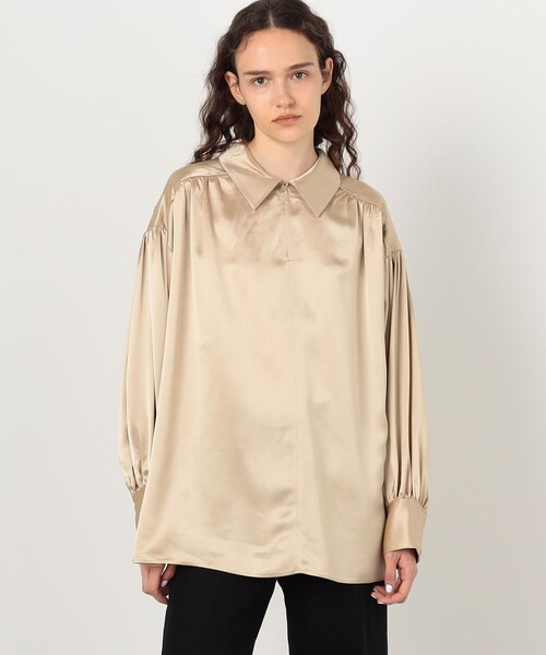 BY MALENE BIRGER(バイマレーネビルガー)の「BY MALENE BIRGER LEONORA SATIN ブラウス(シャツ/ブラウス・レディース・ライトベージュ・34)」の12枚目の写真