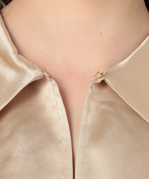 BY MALENE BIRGER(バイマレーネビルガー)の「BY MALENE BIRGER LEONORA SATIN ブラウス(シャツ/ブラウス・レディース・ライトベージュ・34)」の8枚目の写真