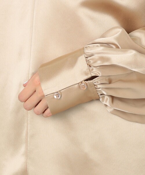 BY MALENE BIRGER(バイマレーネビルガー)の「BY MALENE BIRGER LEONORA SATIN ブラウス(シャツ/ブラウス・レディース・ライトベージュ・34)」の10枚目の写真