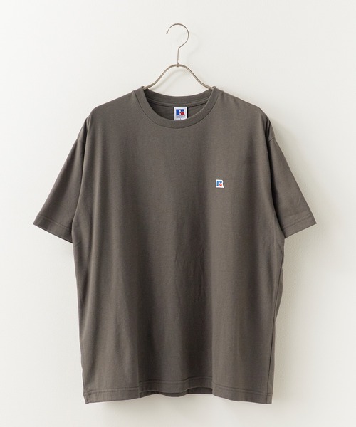 Russell Athletic(ラッセルアスレティック)の「RUSSELL ATHLETIC / ラッセルアスレティック Tri-Blend Jersey Solid T トリブレンド ジャージー ソリッド Tシャツ 半袖 胸元ロゴ ワンポイント 秋 秋服 2026年秋冬(Tシャツ/カットソー・メンズ・チャコールグレー/サックスブルー/ナチュラル・M/L/XL)」の9枚目の写真