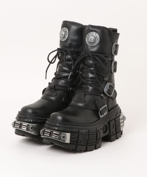 NEW ROCK（ニューロック）の「NEW ROCK/ニューロック/M-WALL373-S3（ブーツ・レディース・ブラック・37/38/39/40）」の9枚目の写真