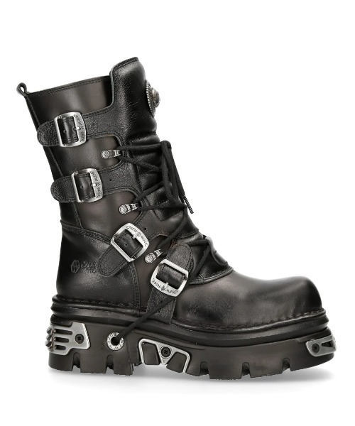 NEW ROCK（ニューロック）の「NEW ROCK/ニューロック/M-WALL373-S3（ブーツ・レディース・ブラック・37/38/39/40）」の3枚目の写真