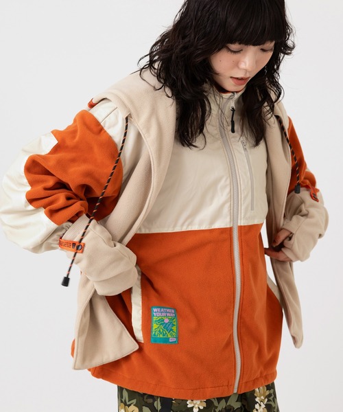 KiU(キウ)の「キウ 軽量フリーストップス パッカブル(その他アウター・レディース・オレンジ系その他/ブラック/グリーン系その他・X-LARGE/LARGE/MEDIUM)」の1枚目の写真