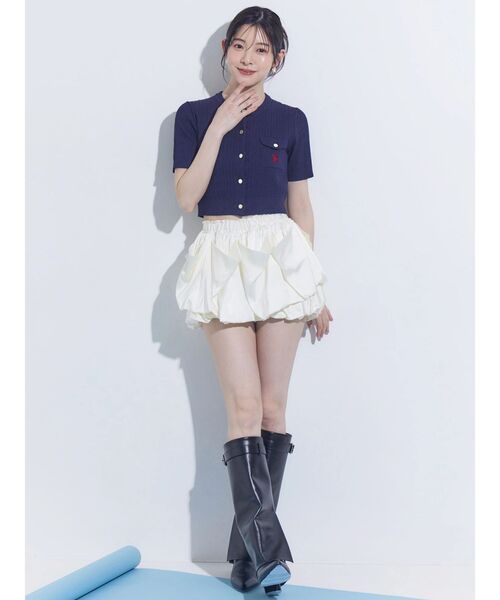MERCURYDUO（マーキュリーデュオ）の「U.S. POLO ASSN.別注ケーブルカーディガン（カーディガン/ボレロ・レディース・オフホワイト/ピンク/ネイビー・FREE）」の19枚目の写真