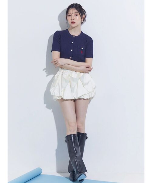 MERCURYDUO（マーキュリーデュオ）の「U.S. POLO ASSN.別注ケーブルカーディガン（カーディガン/ボレロ・レディース・オフホワイト/ピンク/ネイビー・FREE）」の20枚目の写真