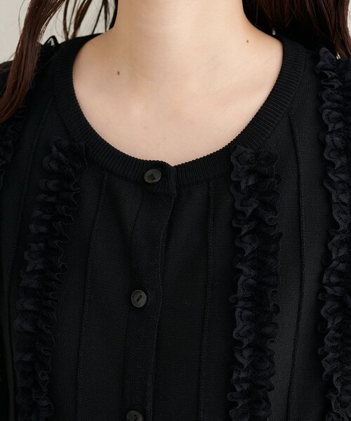 natural couture（ナチュラルクチュール）の「レースデザインノースリニットTOPS（ニット/セーター・レディース・オフホワイト/ブラウン/ブラック・FREE）」の16枚目の写真