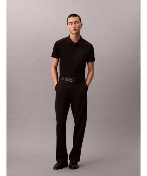 Calvin Klein(カルバン・クライン)の「ポロシャツ - ショートスリーブクラシックポロシャツ(Tシャツ/カットソー・メンズ・ブラック/オリーブ・XL/S/L/M)」の17枚目の写真