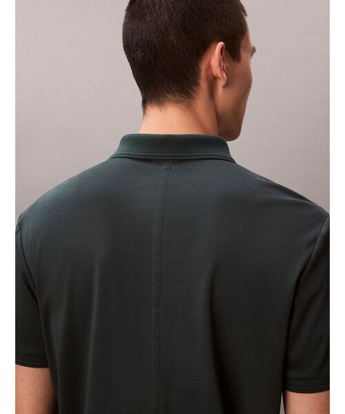 Calvin Klein(カルバン・クライン)の「ポロシャツ - ショートスリーブクラシックポロシャツ(Tシャツ/カットソー・メンズ・ブラック/オリーブ・XL/S/L/M)」の10枚目の写真