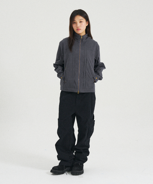 SLOWACID（スローアシッド）の「TYPE-2 コンパクトジャケット [チャコール]（ブルゾン・レディース・その他・SMALL/MEDIUM/LARGE）」の3枚目の写真