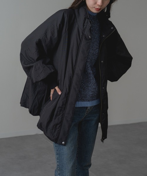 refinedworks(リファインドワークス)の「【refinedworks】軽くて暖かい! 中綿 バルーン ブルゾン(その他アウター・レディース・ブラック/ブラウン/アイボリー・FREE)」の14枚目の写真