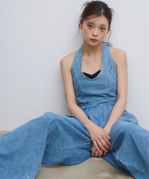 HEIREN(ヘイレーン)の「ペプラムデニムセットアップ(セットアップ・レディース・ライトブルー・FREE)」の7枚目の写真
