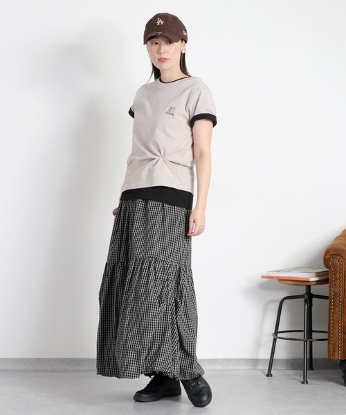 cepo（セポ）の「〈BLUEDY〉クマ刺繍ショートスリーブコンパクトTee（Tシャツ/カットソー・レディース・グレー/ホワイト/ブラック・M）」の13枚目の写真