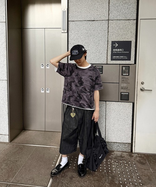 kutir（クティール）の「ASSORT REVERSIBLE TSHIRT／アソートリバーシブルTシャツ（Tシャツ/カットソー・メンズ・ブラック/オフホワイト/ボルドー・MEDIUM/LARGE）」の22枚目の写真