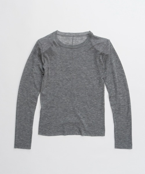 MAISON SPECIAL(メゾンスペシャル)の「Shoulder Pad Sheer Knit Top/ショルダーパッドシアーニットトップ(ニット/セーター・レディース・ブルー/グレー/ピンク/ブラック/ブラウン・FREE)」の22枚目の写真
