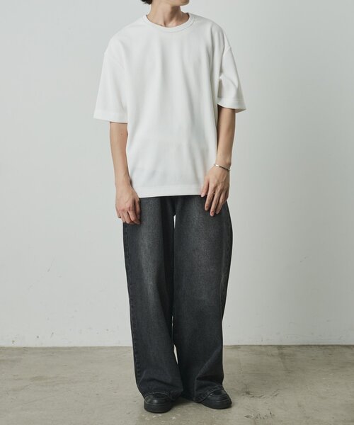 COLONY 2139(コロニートゥーワンスリーナイン)の「カットリブ半袖TEE(Tシャツ/カットソー・メンズ・ホワイト/グレー/ブラック・LARGE/MEDIUM)」の8枚目の写真