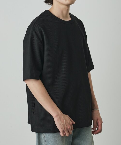 COLONY 2139(コロニートゥーワンスリーナイン)の「カットリブ半袖TEE(Tシャツ/カットソー・メンズ・ホワイト/グレー/ブラック・LARGE/MEDIUM)」の14枚目の写真