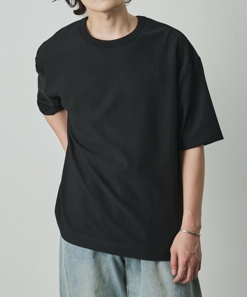 COLONY 2139(コロニートゥーワンスリーナイン)の「カットリブ半袖TEE(Tシャツ/カットソー・メンズ・ホワイト/グレー/ブラック・LARGE/MEDIUM)」の15枚目の写真