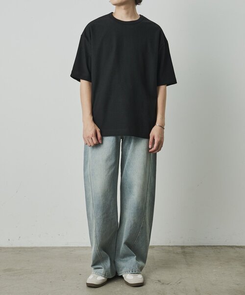 COLONY 2139(コロニートゥーワンスリーナイン)の「カットリブ半袖TEE(Tシャツ/カットソー・メンズ・ホワイト/グレー/ブラック・LARGE/MEDIUM)」の16枚目の写真