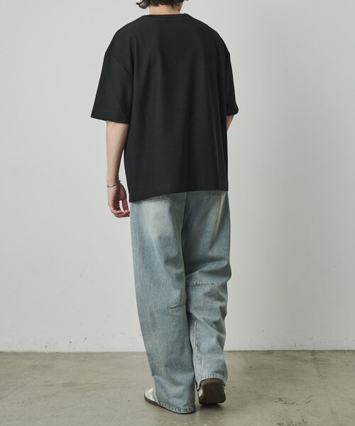 COLONY 2139(コロニートゥーワンスリーナイン)の「カットリブ半袖TEE(Tシャツ/カットソー・メンズ・ホワイト/グレー/ブラック・LARGE/MEDIUM)」の18枚目の写真