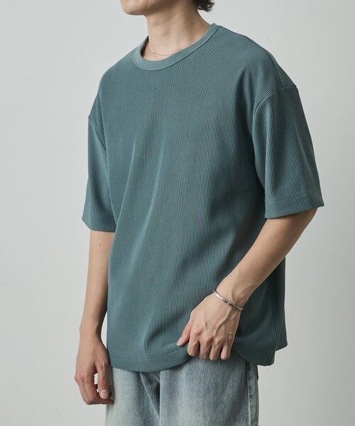COLONY 2139(コロニートゥーワンスリーナイン)の「カットリブ半袖TEE(Tシャツ/カットソー・メンズ・ホワイト/グレー/ブラック・LARGE/MEDIUM)」の21枚目の写真