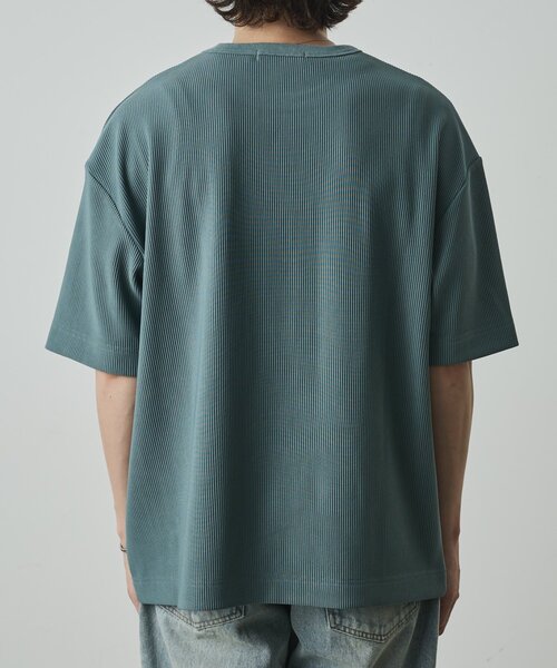 COLONY 2139(コロニートゥーワンスリーナイン)の「カットリブ半袖TEE(Tシャツ/カットソー・メンズ・ホワイト/グレー/ブラック・LARGE/MEDIUM)」の6枚目の写真
