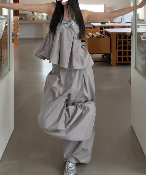 FAVORITO(ファヴォリート)の「キャミソールパンツセットアップ(セットアップ・レディース・ブラック/グレー・XL/L/M/S)」の11枚目の写真
