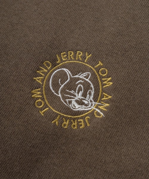 Tom＆Jerry（トムアンドジェリー）の「【71】【TOM＆JERRY/トムとジェリー】ジェリー 裏シャギー クルーネック スウェット/フロントプリント/ワンポイント刺繍/レディース（S）（スウェット・レディース・モカ/ブルー/グレー/ホワイト/チャコールグレー/グリーン/レンガ/ライトグレー・M/L）」の22枚目の写真