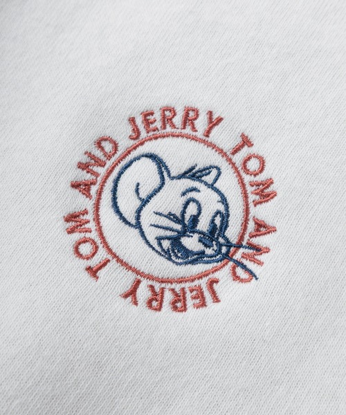 Tom＆Jerry（トムアンドジェリー）の「【71】【TOM＆JERRY/トムとジェリー】ジェリー 裏シャギー クルーネック スウェット/フロントプリント/ワンポイント刺繍/レディース（S）（スウェット・レディース・モカ/ブルー/グレー/ホワイト/チャコールグレー/グリーン/レンガ/ライトグレー・M/L）」の20枚目の写真